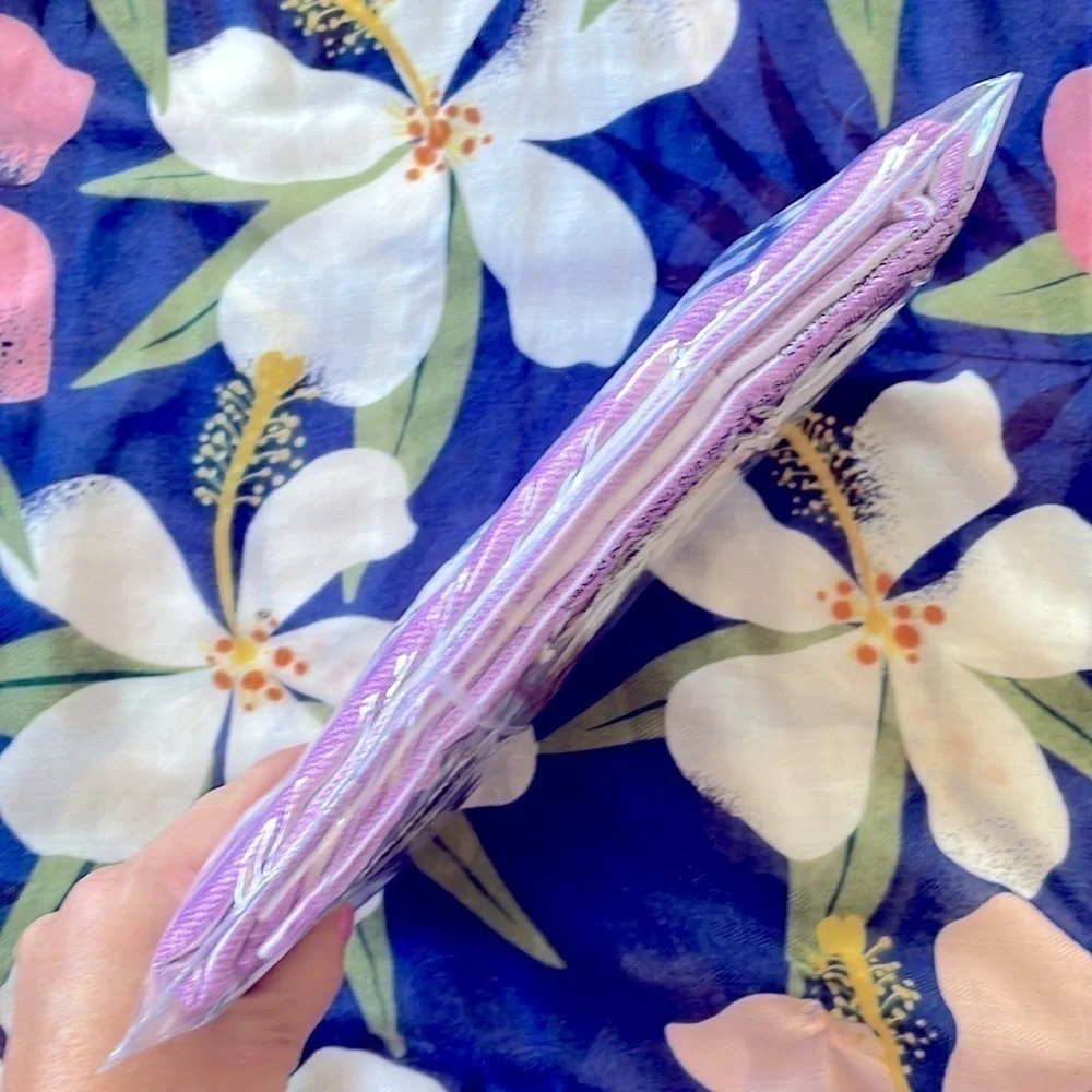 Brand New Peshtemal Turkish Beach Towel Prewashed 100% Cotton, 39”x71” Purple